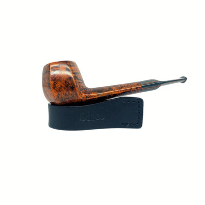 MUX -  Beautiful Handmade Hexagon Briar Tobacco Pipe w/ Colorful vulcanized Rubber Stem