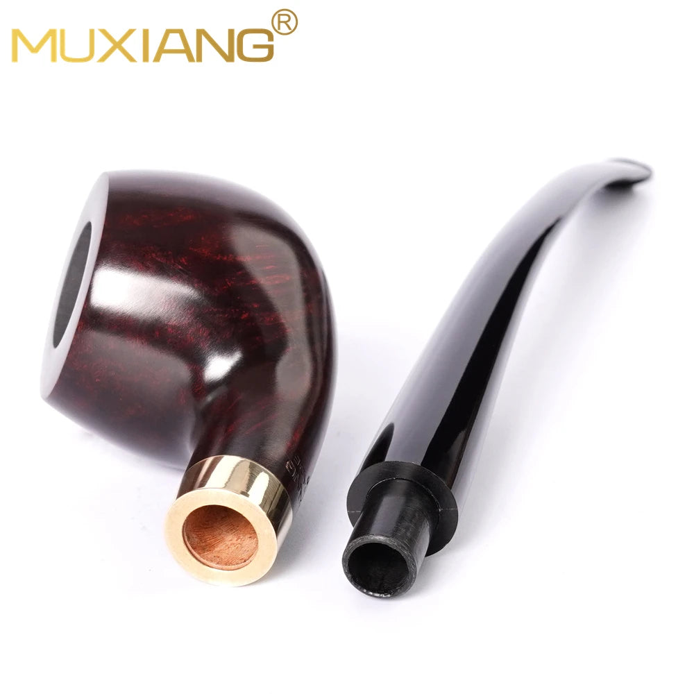 MUX -  Handmade Briar Wood Long Stem Tobacco Church Pipe