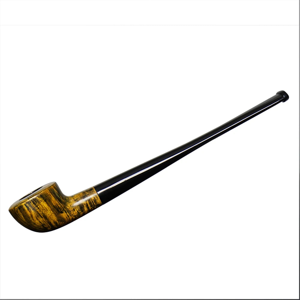 MUX -  Briar Wood Long Stem Church Tobacco Pipe 3mm FIlter