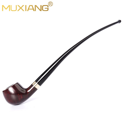 MUX -  Handmade Briar Wood Long Stem Tobacco Church Pipe