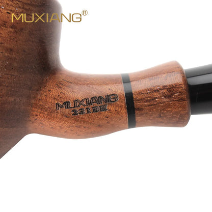 MUX - Beautiful Imported Rosewood Curved Tobacco Pipe 3mm Filter