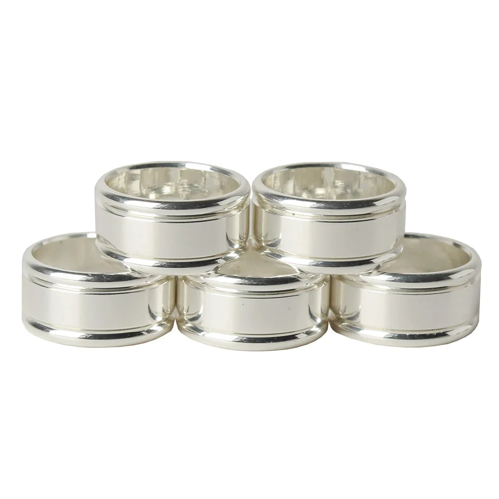 Stunning Silver Metal Rings. Perfect for Adorning Your Tobacco Pipes - 10 Styles & Sizes