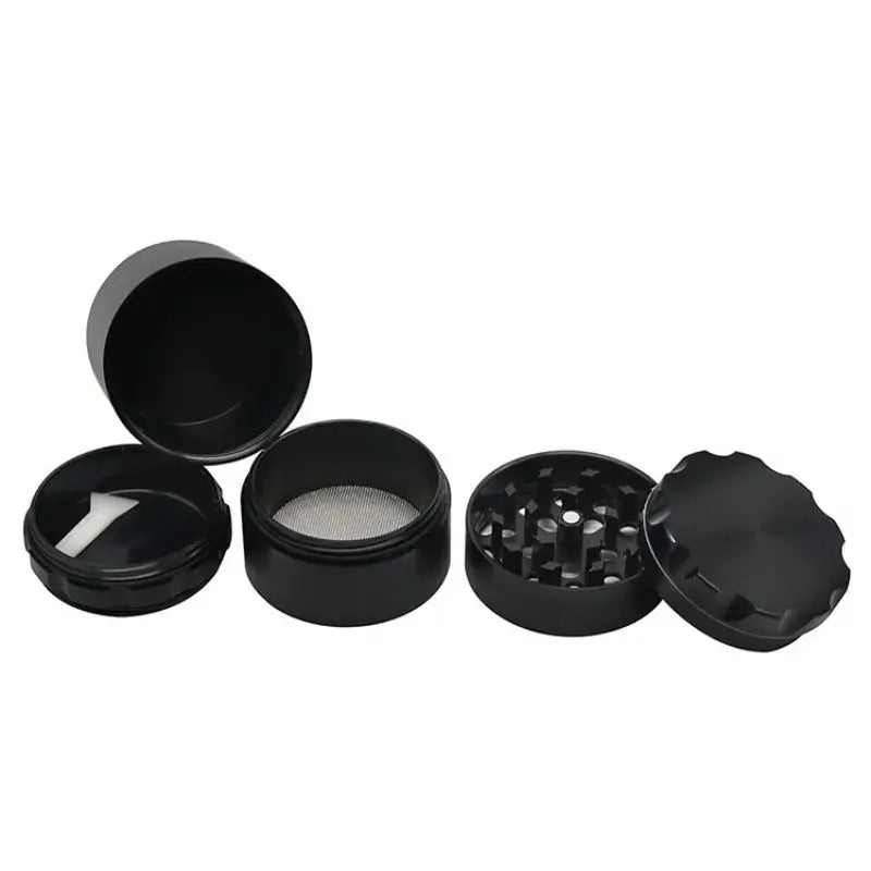 2 In 1 - 50mm Aluminum Alloy Tobacco Grinder with Storage Jar