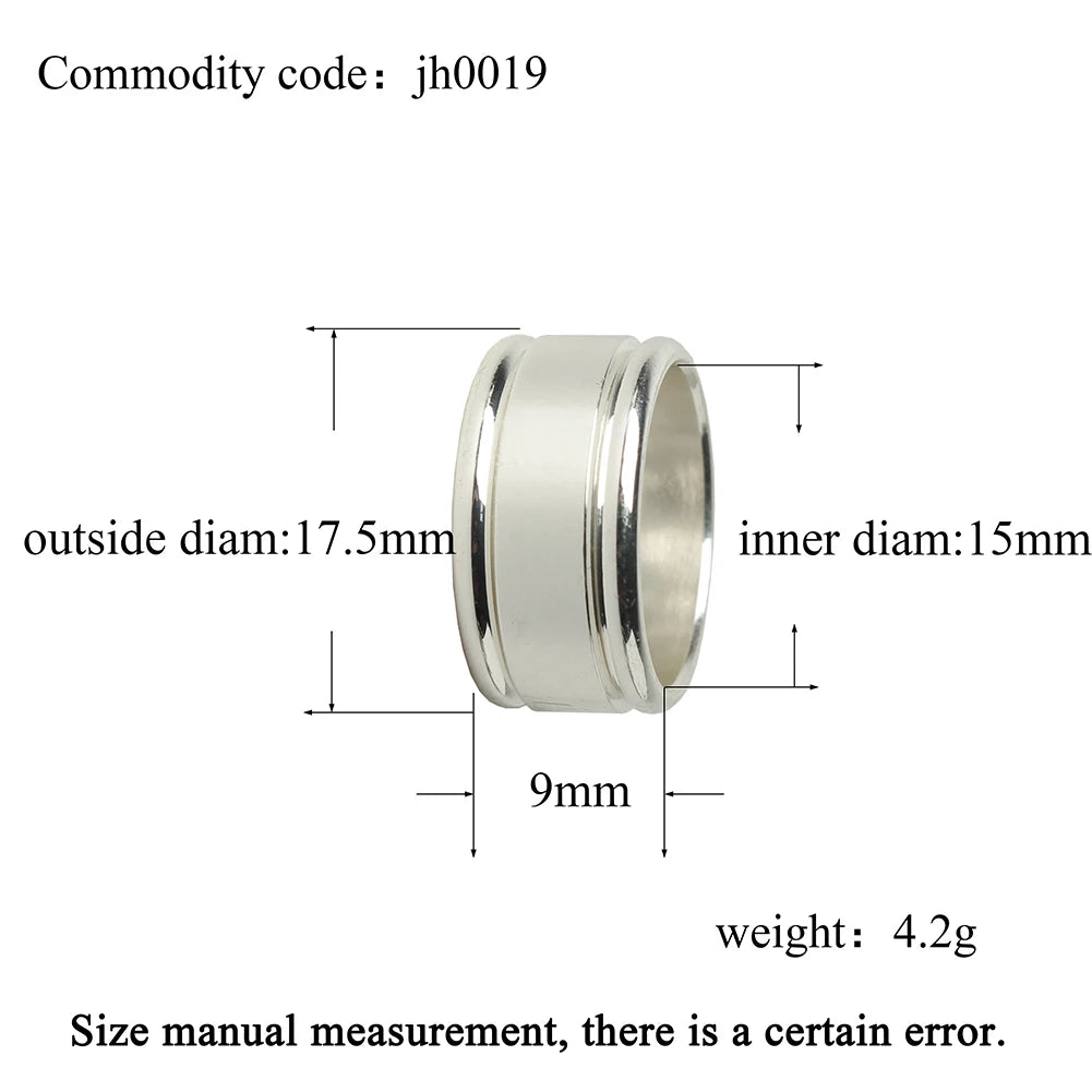 Stunning Silver Metal Rings. Perfect for Adorning Your Tobacco Pipes - 10 Styles & Sizes