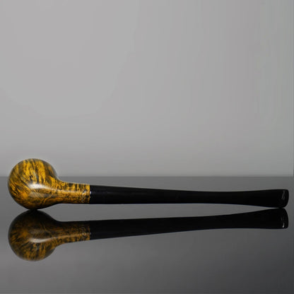 MUX -  Briar Wood Long Stem Church Tobacco Pipe 3mm FIlter