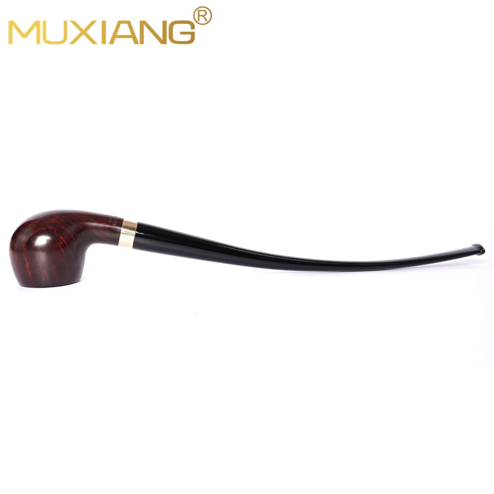 MUX -  Handmade Briar Wood Long Stem Tobacco Church Pipe