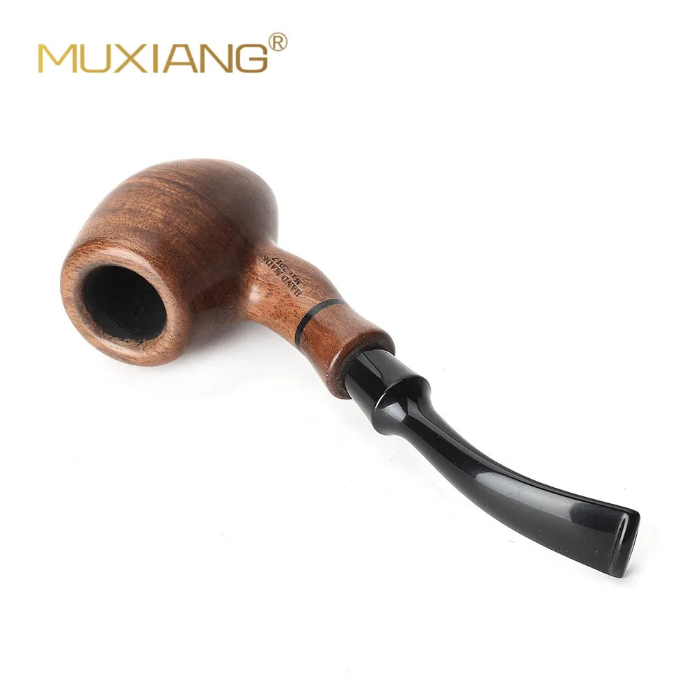 MUX - Beautiful Imported Rosewood Curved Tobacco Pipe 3mm Filter