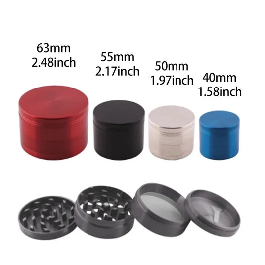 40/50/63MM Zinc Alloy Tobacco Grinders