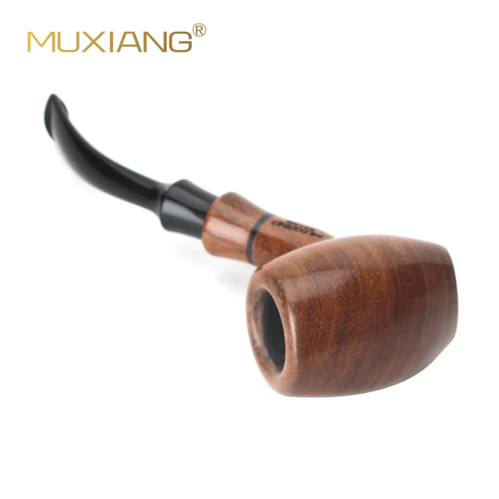 MUX - Beautiful Imported Rosewood Curved Tobacco Pipe 3mm Filter