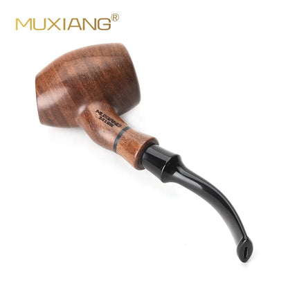 MUX - Beautiful Imported Rosewood Curved Tobacco Pipe 3mm Filter